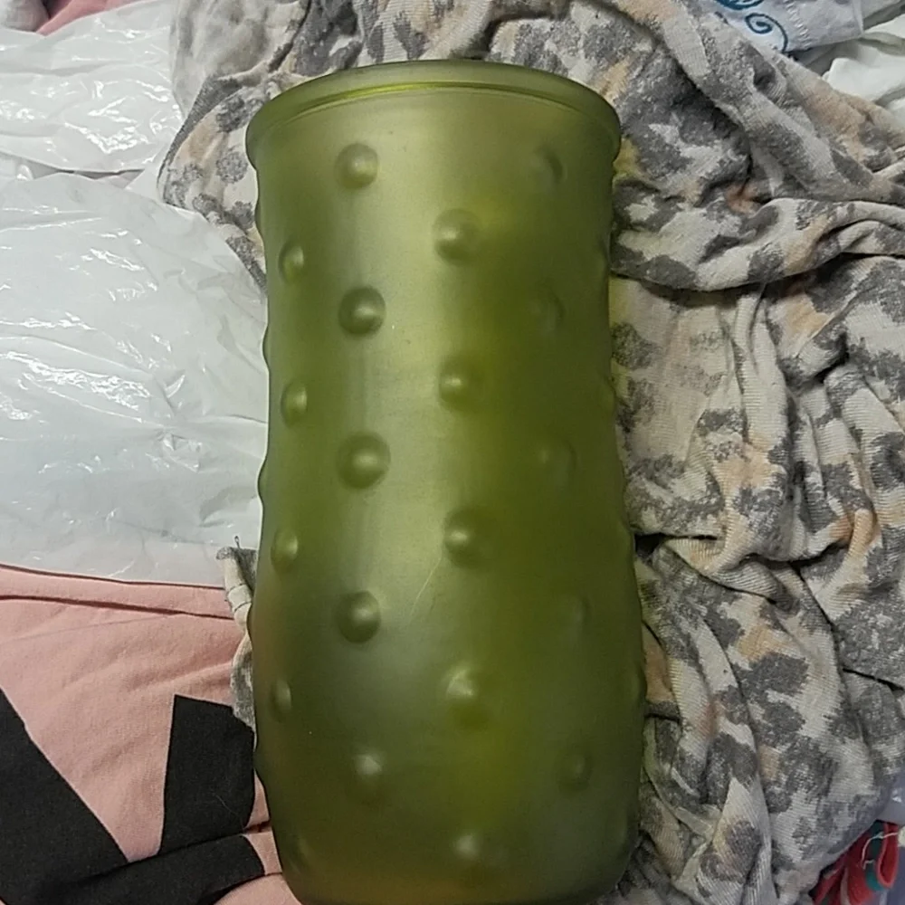 Vintage green vase Christmas